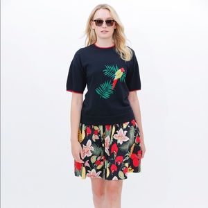 🌺 Brooks Brothers Tropical Floral Skirt 🍍